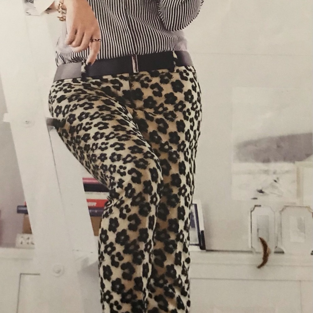 Ann taylor ankle pant Maeven leopard Size 2P